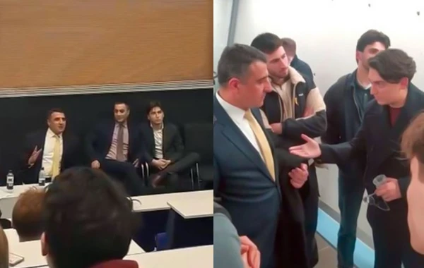 Ermənistan səfiri Londondakı gənclərimizin sərt etirazı ilə qarşılaşıb - FOTO