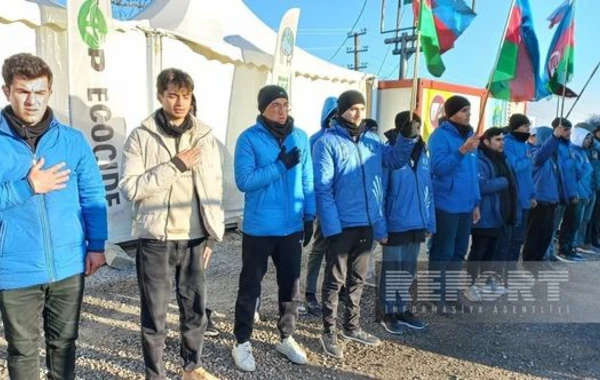 Экоакция на дороге Ханкенди - Лачын продолжается 114 дней - ФОТО
