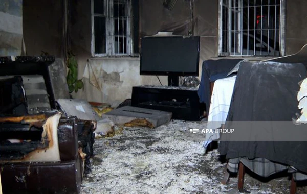 Bakıda iki qardaş dava edərkən biri mənzili yandırıb - FOTO