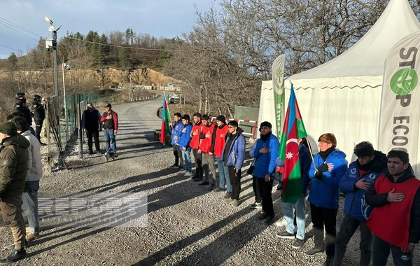Xankəndi-Laçın yolu: Ekofəalların aksiyası 115 gündür yüksək fəallıqla davam edir - FOTO