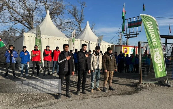 Xankəndi-Laçın yolu: Ekofəalların aksiyası 115 gündür yüksək fəallıqla davam edir - FOTO