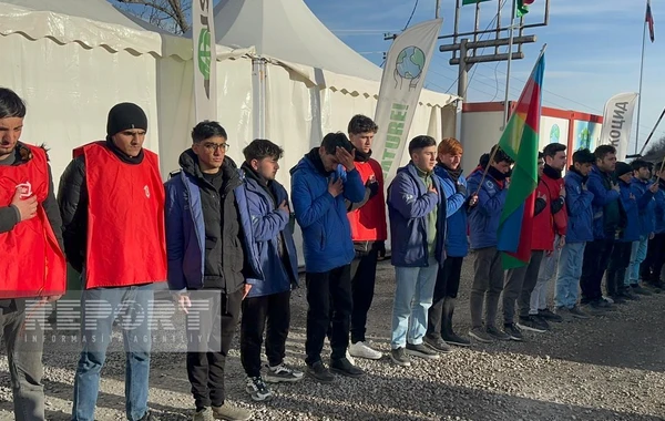 Xankəndi-Laçın yolu: Ekofəalların aksiyası 115 gündür yüksək fəallıqla davam edir - FOTO