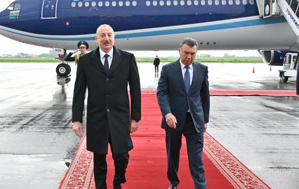 Президент Ильхам Алиев отправился с государственным визитом в Таджикистан - ФОТО