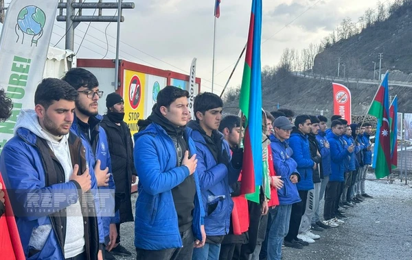 Xankəndi-Laçın yolu: Ekofəalların aksiyası 116 gündür yüksək fəallıqla davam edir - FOTO