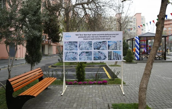Bakıda "Bizim həyət" layihəsi çərçivəsində yeni həyət istifadəyə verildi - FOTO