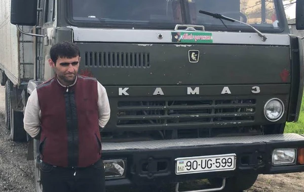 Narkotikin təsiri altında "KamAZ" sürən şəxs saxlanıldı - FOTO