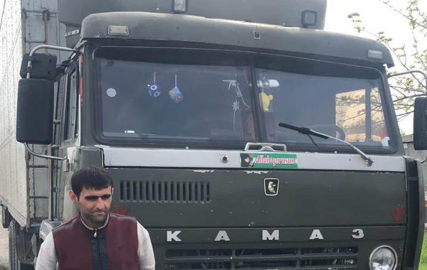 Narkotikin təsiri altında "KamAZ" sürən şəxs saxlanıldı - FOTO