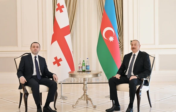 Azərbaycan Prezidentinin Gürcüstanın Baş naziri ilə təkbətək görüşü başlayıb - FOTO - YENİLƏNİB