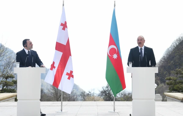 İlham Əliyev və İrakli Qaribaşvili mətbuata birgə bəyanatla çıxış ediblər - FOTO/VİDEO - YENİLƏNİB