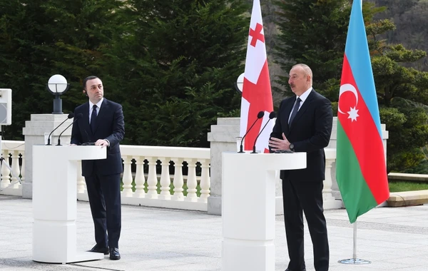İlham Əliyev və İrakli Qaribaşvili mətbuata birgə bəyanatla çıxış ediblər - FOTO/VİDEO - YENİLƏNİB
