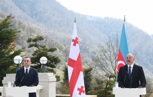 İlham Əliyev və İrakli Qaribaşvili mətbuata birgə bəyanatla çıxış ediblər - FOTO/VİDEO - YENİLƏNİB