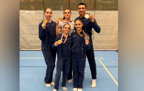 Azərbaycan gimnastları Dünya Kubokunda gümüş medal qazanıblar - FOTO
