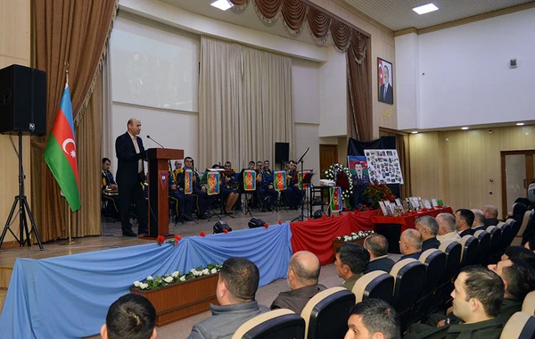 Şəhid mayor Elnur Əliyevin xatirəsi yad olunub - FOTO