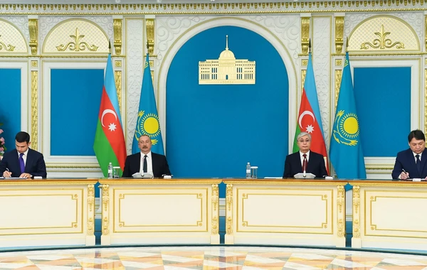 Azərbaycan-Qazaxıstan sənədləri imzalanıb - FOTO - YENİLƏNİB