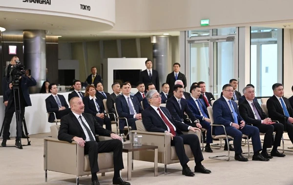 Президенты Азербайджана и Казахстана побывали в Международном финансовом центре "Астана" - ОБНОВЛЕНО + ФОТО