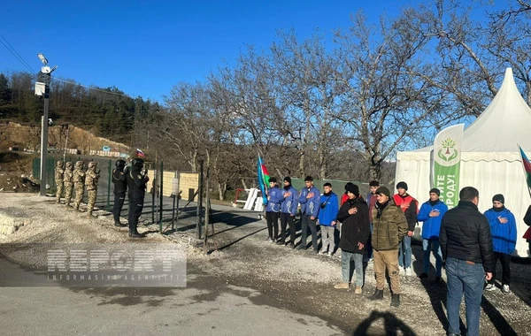 Xankəndi-Laçın yolu: Ekofəalların aksiyası 123 gündür yüksək fəallıqla davam edir - FOTO