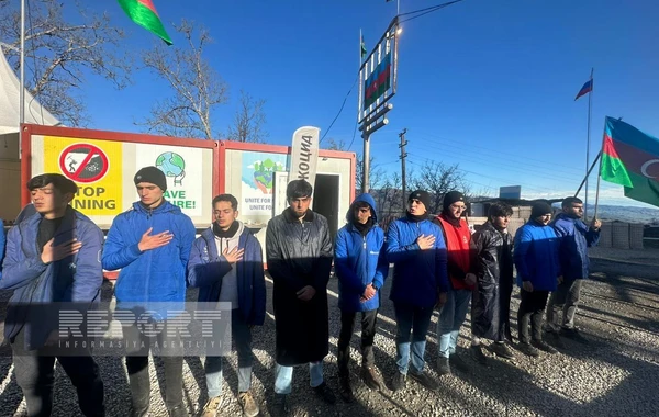 Xankəndi-Laçın yolu: Ekofəalların aksiyası 123 gündür yüksək fəallıqla davam edir - FOTO