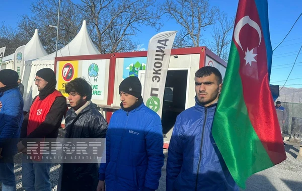 Xankəndi-Laçın yolu: Ekofəalların aksiyası 123 gündür yüksək fəallıqla davam edir - FOTO