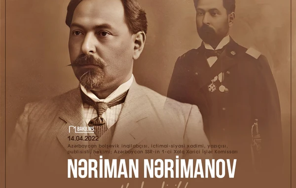 Nəriman Nərimanovun anadan olmasından 153 il ötür