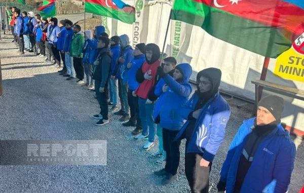 Акция протеста на дороге Ханкенди - Лачын продолжается уже 125 дней - ФОТО
