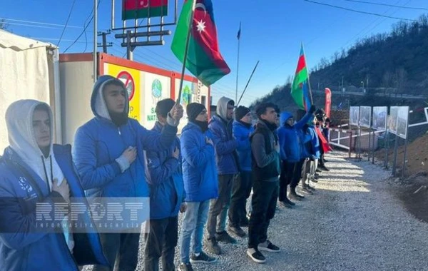 Акция протеста на дороге Ханкенди - Лачын продолжается уже 125 дней - ФОТО