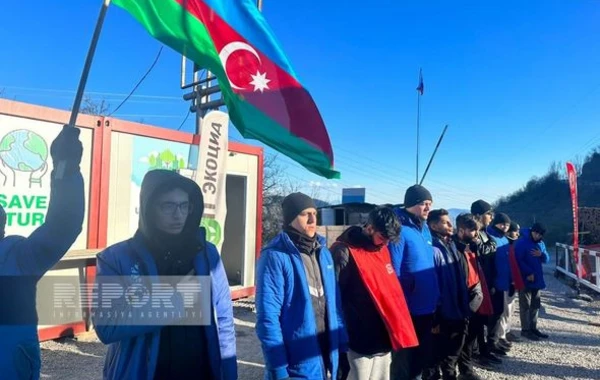 Акция протеста на дороге Ханкенди - Лачын продолжается уже 125 дней - ФОТО