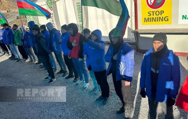 Акция протеста на дороге Ханкенди - Лачын продолжается уже 125 дней - ФОТО