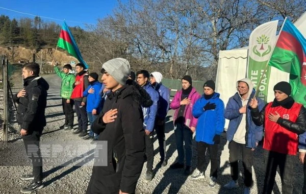 Акция протеста на дороге Ханкенди - Лачын продолжается уже 125 дней - ФОТО