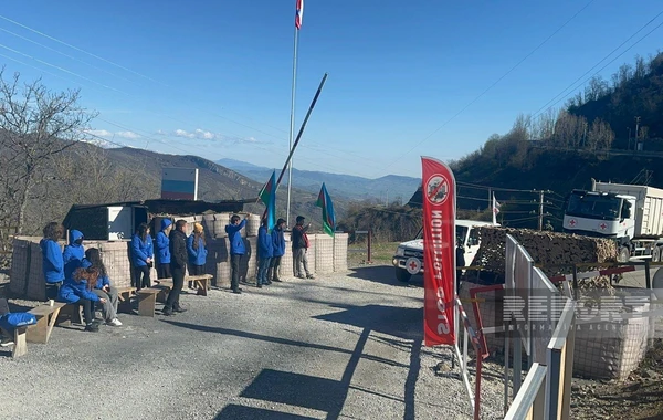 Xankəndi-Laçın yolunda BQXK-nin avtomobilləri növbəti dəfə maneəsiz keçib - FOTO