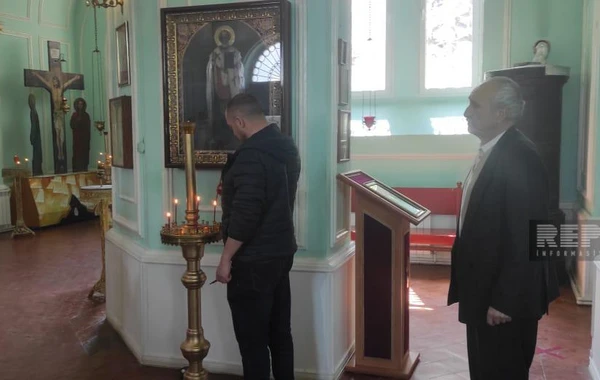 Gəncədə yaşayan xristianlar Pasxa bayramını qeyd edirlər - FOTO