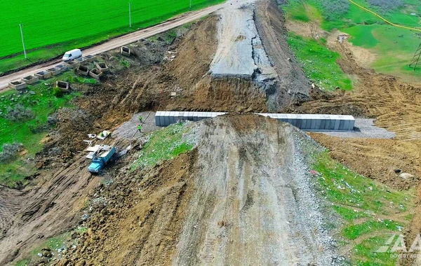 Yevlax-Zaqatala yolunun bir hissəsi yenidən qurulur - FOTO/VİDEO