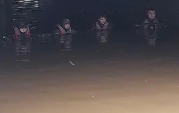 Beyləqanda kanala düşən hərbçinin axtarışları davam etdirilir - FOTO/VİDEO