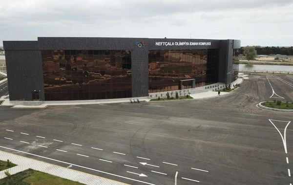 Prezident və xanımı Neftçala Olimpiya İdman Kompleksinin açılışında iştirak ediblər