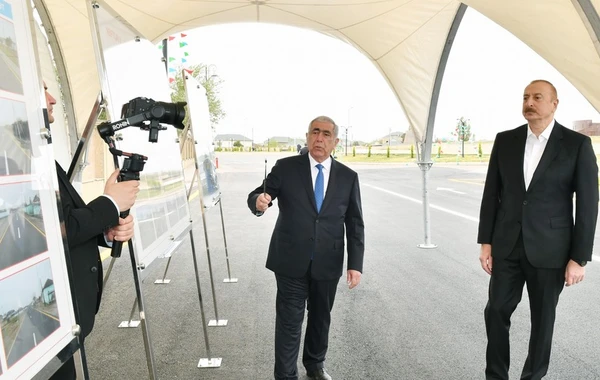 İlham Əliyev Neftçala-Kürkənd-2 nömrəli Mayak avtomobil yolunun açılışında iştirak edib - FOTO - YENİLƏNİB