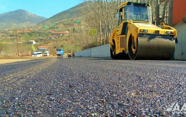 Laçında şəhərdaxili yolların bərpası və hava limanının tikintisi ilə əlaqədar qazma-partlayış işləri aparılır - FOTO