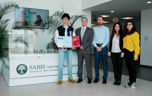 SABIS® SUN Beynəlxalq məktəbinin şagirdi ABŞ TOP Universitetlərinə qəbul edildi - FOTO