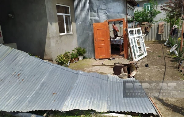 Ураган и ливни повредили 30 домов в Масаллы, отключено электричество - ФОТО
