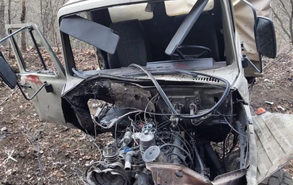 Hərbçilərimiz Ermənistanda istehsal olunan minaya düşüb - FOTO