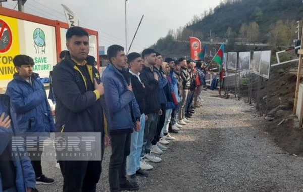Акция протеста на дороге Ханкенди - Лачын продолжается уже 134 дня - ФОТО