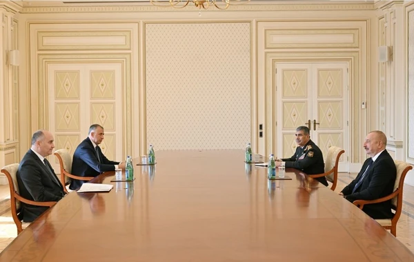 Prezident İlham Əliyev Gürcüstanın müdafiə nazirini qəbul edib - FOTO - YENİLƏNİB