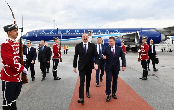 Prezident İlham Əliyev Bolqarıstanda işgüzar səfərdədir - FOTO