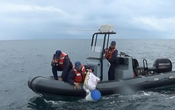 Xəzərdə narkotik əməliyyatı: 7 kiloqrama yaxın "marixuana" götürüldü - FOTO/VİDEO