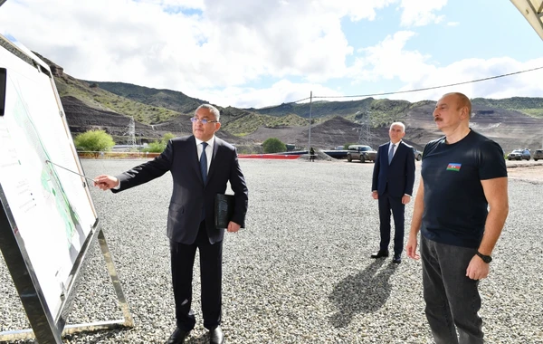 Laçın rayonunun Güləbird kəndinin təməli qoyulub - FOTO