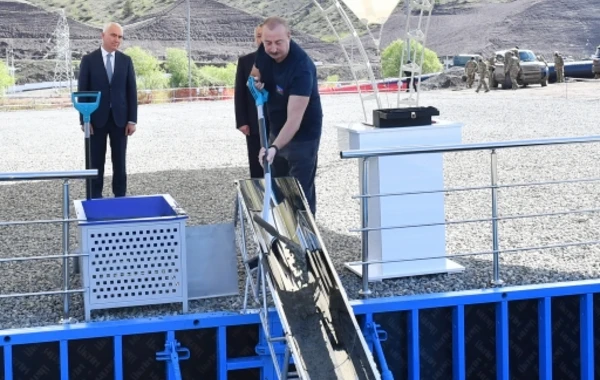 Laçın rayonunun Güləbird kəndinin təməli qoyulub - FOTO