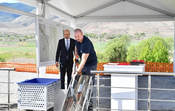 Qubadlı şəhərində ilk yaşayış məhəlləsinin təməli qoyulub - FOTO