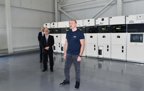 Prezident “Azərenerji” ASC-nin Zəngilanda “Sarıqışlaq” Su Elektrik Stansiyasında tikinti işlərinin gedişi ilə tanış olub - FOTO