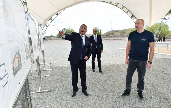 Cəbrayılın Şükürbəyli kəndinin təməli qoyulub - FOTO