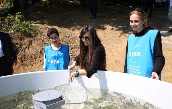 Leyla Əliyeva Ulu Öndərin 100 illiyinə həsr edilən ekoloji aksiyalarda iştirak edib - FOTO