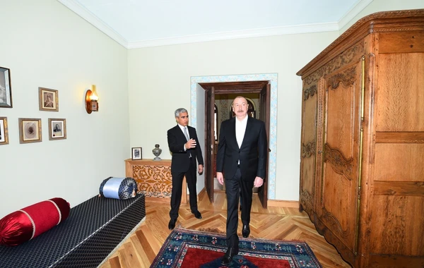 İlham Əliyev və Mehriban Əliyeva Mehmandarovların malikanə kompleksinin açılışında iştirak ediblər - FOTO