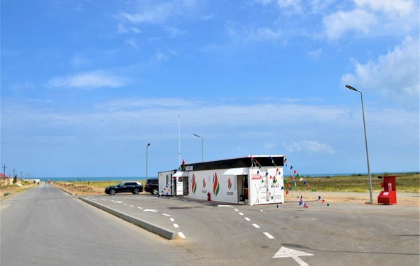 В Нардаране введена в эксплуатацию АЗС модульного типа под брендом SOCAR - ФОТО